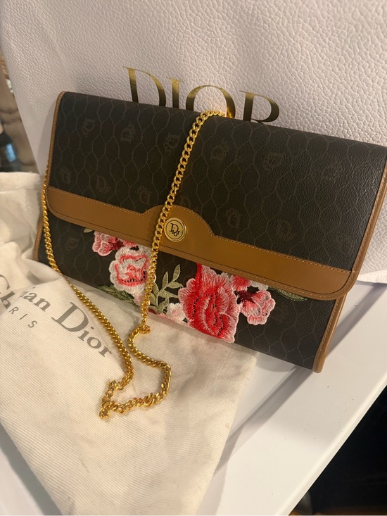 Dior Handbags - Christian Dior Honeycomb Chain Shoulder Bag